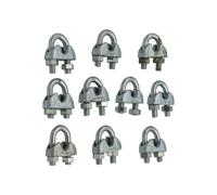 Wire Rope Grips 16MM x10 - Bulldog Clamp Cable Galvanised Commercial