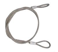 Wire Rope with Aluminum Sleeve Compression Termination for Gym Cable Machines Pulleys Lifting Equipment and Fencing Projects (12mm*1m)