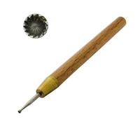 WIRE ROUNDER (WOOD HANDLE) Jewellery making Tool Rounding deburring end of non ferrous wire.