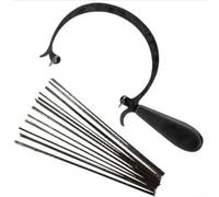 Wire Saw, 1 Set C-Type Coping Saw with 12 Blades for Woodworking Curve Cutting Black Handle Wire Saw for DIY Crafts Projects