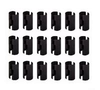Wire Shelf Clips 8 Pack 4 Pairs, Heavy Duty Shelf Supports for 25.4mm Standard Posts,Adjustable ABS Plastic Clips, Secure Grip for Wire Shelving Units in Garage Pantry Retail Backroom(25.4mm)