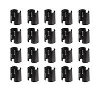 Wire Shelf Clips for 1" Post, WMDXF Wire Shelving Shelf Lock Clips 20 Pairs 40 Pieces, Shelving Sleeves Replacements, Black
