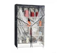 Wire Shelf Storage Unit Cover 210D Oxford Waterproof Dustproof Standing Storage Rack Protection With Clear PVC Panel(42x19X72inch)