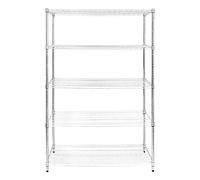 Wire Shelving Rack 5 Tier Metal Storage Shelf Unit Stand Kitchen Office Garage
