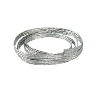 Wire Shielding Tinned Copper Cable Sleeve Ground Straps EMI RFI ESD Protection Flat Braid Flexible Mesh (1/4 in Wide(0.16 in Dia)-15ft)