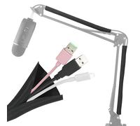 Wire Sleeves for Cables -Mic Boom Arm Cables Sleeve, Tidy up the Wire Harness, Versatile, Flexible and Easy to Install by YOUSHARES (2PCS)