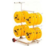 Wire Spool Cart with Wheels, Heavy Duty Stainless Steel Dispenser