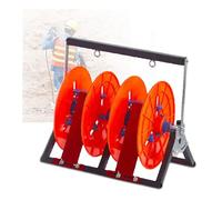 Wire Spool Dispenser Rack, Independent Rope and Cable Caddy Shelf for Paracord, Cord Reels, Efficient Organizer - Perfect for Workshop and Garage Use