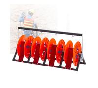 Wire Spool Dispenser Rack with Independent Shelves for Organizing Paracord and Cable Reels - Efficient Storage Solution for Workshop and Garage Use