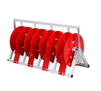 Wire Spool Rack Dispenser,Multiple Axle Cable Caddy Adjustable Tie Wire Reel, Stainless Steel Wire Rack Cable Dispenser,Commercial Heavy-Duty Bulk Wire Holder,for Electri(4 Bearing)