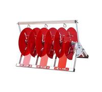 Wire Spool Rack Dispenser, Stainless Steel Multi Spool Holder, Holds 5 | Stainless Steel Wire Spool Rack Dispenser, Organize Multiple Spools for Efficient Electrical Work or Retail Applications