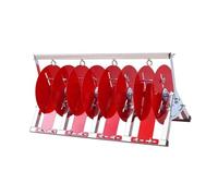 Wire Spool Rack Dispenser, Stainless Steel Multi Spool Holder, Holds 5 | Stainless Steel Wire Spool Rack Dispenser, Organize Multiple Spools for Efficient Electrical Work or Retail Applications
