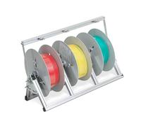 Wire Spool Rack for 1-3 Reels - Heavy Duty Dispenser & Pay-Off Rack for Electrical Work - Ideal for Workshop & Retail Use