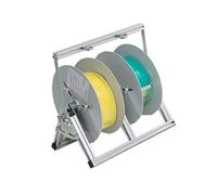 Wire Spool Rack for 1-3 Reels - Heavy Duty Dispenser & Pay-Off Rack for Electrical Work - Ideal for Workshop & Retail Use