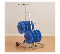 Wire Spool Rack,Heavy Duty Welded Steel Frame Caddy,Portable Dispenser,Use It On Construction Sites,in Workshops,Warehouses,or in Your Home Garage,Color2-Style 1