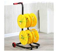 Wire Spool Rack, Spool Dispenser with Pulleys, Cable Distributor Conduit Display and Storage Rack for Electrical Industry, Easy to Move