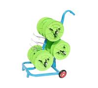 Wire Spool Rack with Wheels, Heavy Duty Cable Storage Cart for Organizing Cables, Wires, and Ropes in Workshops or Garages