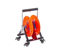 Wire Spool Rack with Wheels, Wire/Cable Distributor, Multi-axis Design for Laying Cables in The Workshop or Field(1 Reel)