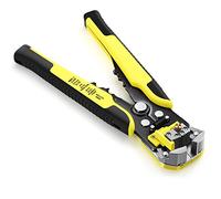 Wire Stripper 24-10 AW/ 34-3 Gauge/ 0.2-6 mm, Dromild Automatic Wire Stripping Tool, 8 Inch Self-Adjusting Wire Stripper, 3 in 1 Wire Stripping Pliers for Wire Stripping, Cutting, Crimping