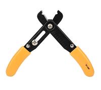 Wire Stripper Adjustable Simple Cutter Stripping Pliers Hand Tools for Electrical Wiring DIY Projects Metal Plastic Yellow 13.5 x 12cm