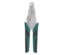 Wire Stripper and Electrical Crimping Tool Pliers for Power Line Processing and Cable Joint Stripping, Stainless Iron Forging with 0.8 to 2.6 mm Holes for Copper and Aluminum Wire