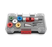 Wire Stripper and Twister Drill Bit Set, Electric Drill Powered Wire Stripping Tool for 10-16 AWG, 5 Colour-Coded Heads, Twist Connector, Stripping & Twisting 2-in-1 - for Electricians DIY