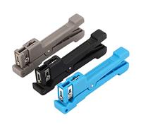 Wire Stripper Cable Stripper Set 3Pcs Professional Coaxial Cable Fiber Optic Stripping Tools Kit for Maintenance Electricians Technicians PVC Material