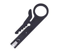 Wire Stripper Crimper Pliers for CAT-5 CAT-6, Black | Cable Stripping Wire Cutter with Multifunction Crimping Tool for Pocket Multitool, Useful, Easy to Use Cut Line