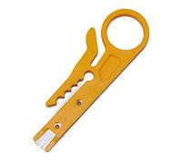 Wire Stripper Crimper Pliers for CAT-5 CAT-6, Yellow | Cable Stripping Wire Cutter with Multifunction Crimping Tool for Pocket Multitool, Useful, Easy to Use Cut Line