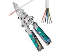 Wire Stripper Tool - Electric Pliers with Voltage Tester | Folding Wire Stripper, Screwdriver for DIY Car Mechanics Electricians