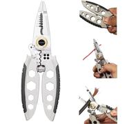 Wire Strippers, Weytoll 7 Inch Wire Stripper, 22-10 AWG Professional Wire Stripping Tool Portable Cable Cutter Crimping Pliers with Wrench Function Self-Locking Button