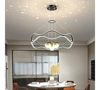 Wire Surround Chandelier Nordic Creative Pendant Lamp Star Sphere LED Hanging Lamp Luxurious Wave Home LED Suspension Lighting Dimmable Luminaire Suitable for Restaurant Living Room Bedroom LWX