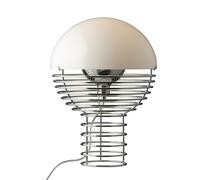 Wire Table Lamp Ø30 Chrome/ White
