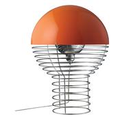 Wire Table Lamp Ø40 Chrome/ Orange