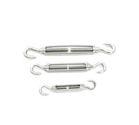 Wire Tensioner 1pc Turnbuckle Wire Tensioner Stainless Steel 304 Adjust Chain Rigging Hooks & Eye OC OO CC Type Rope Tension Device(Hook and Hook M10)
