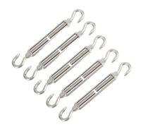 Wire Tensioner 5PCS Adjust Chain Rigging Hooks & Eye Turnbuckle Wire Rope 304 Stainless Steel M4 M5 M6 M8 M10 Tension Device Line(CC Type-5PCS,M6)