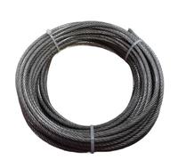 Wire Tensioner PVC Coating 10M/20M/30M 3mm/5mm 7X7 Construction 304 Stainless Steel Wire Rope Softer Fishing Lifting Cable(10 Meter)