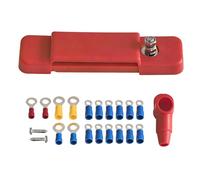 Wire Terminal Block - 12 Position Power Connector, Protected by Cover, Electrical Strip | Terminal Strip Marine Boat Automotive, Ideal Choice for Car Battery Installation