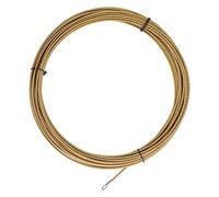 Wire Threader Flexible Cable Threading Tool with Spring Flat Head, 20m Glass Fiber Wire Puller for Right Angle Pipe Wall Conduit Floor Wiring Installation