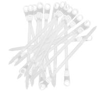 Wire Ties, Electrical Cable Blades,Multi-Function Twisty Ties with Screw Hole - 100x Reusable Wire Mounts, Cord Management Tool for Home, Studio, Workshop