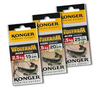 Wire Traces Leader 2.5kg Wolfram Tungsten Perch Pike Sea Soft Lure Fishing Tackle (Va02-2x2pcs 2.5kg 15cm Wire Traces Wolfram Konger)