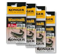 Wire Traces Leader 2.5kg Wolfram Tungsten Perch Pike Sea Soft Lure Fishing Tackle (Va09-4x2pcs 2.5kg 25cm Wire Traces Wolfram Konger)