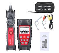 Wire Tracker Portable Multifunctional RJ11 RJ45 Cable Tester Telephone Network Line Finder with Headphone Jack