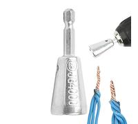 Wire Turning Tool - Stainless Steel Rotary Device - Electrical Wire Connector for Indoor Outdoor Electrical Wiring with Drill for Electricians and