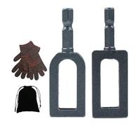 Wire Twister Tool for Drill, Metal Construction, 6.3x2cm, Cable Twisting Attachment, Electric Wire Twister, Multi Functional, for Electrician Fence Construction Cable Installation