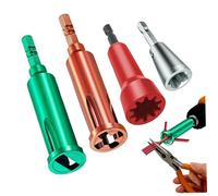 Wire Twisters for Drill Set 4 PCS, 6mm Hex Shank Wire Nut Twisters, 3 Way 5 Way Electrical Quick Connect Tool for Professional & DIY..