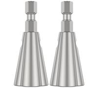 Wire Twisting Stripping Tools 6mm Hex Shank Cable Wire Stripper and Twister Wire Nut Twister Spin Twist Wire Connector Socket 2-6 Way Electrician Cable Peeling Twister for Power Drill Drivers (2Pcs)