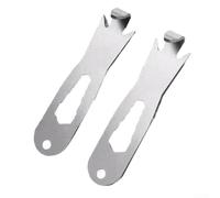 Wire Twisting Tool, Stainless Steel T-Post Clip Winder for Fence Repair, Grape Rack and Cement Column Fixing, 9.6cm Silver(C)