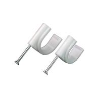 Wire Wall Clips, 100 Pieces/Batch Round 4mm 6mm 8mm 10mm Plastic Clamping Wire Clasp Organizer(Round 12mm 100PCS)