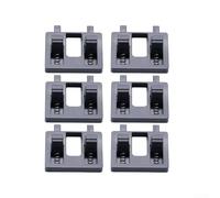 Wire Welding Set Double-Clamp Strong Clamping Force Spring-Assisted Easy Assembly Wear-Resistant Plastic Compact Size 69x49mm Black Orange for Tables Fixtures Workshop Stations Pre(6PCS Black)
